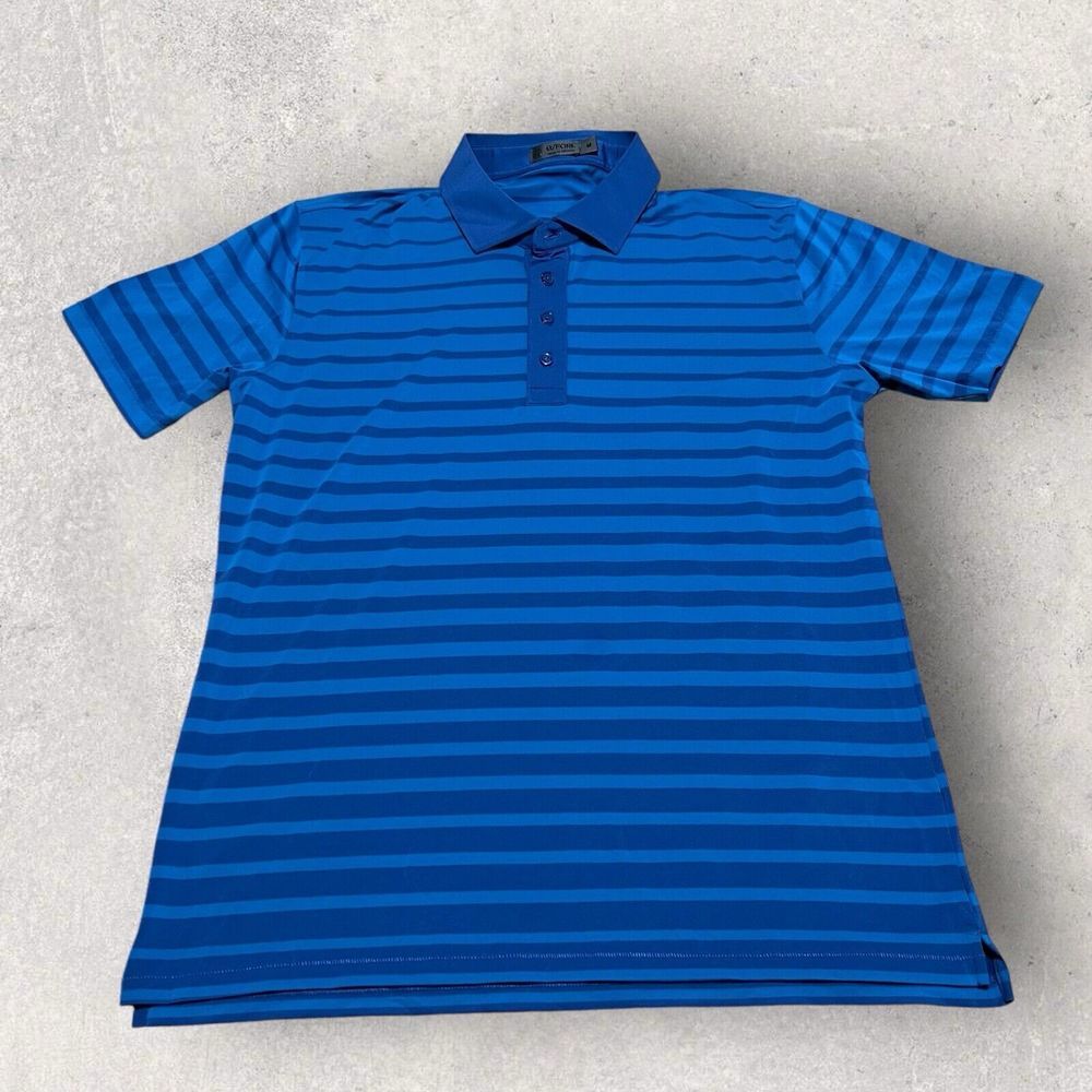 G Fore Shirt Men Medium Blue Purple Golf Performance Polo Outdoor Dadcore Active